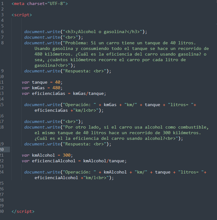 código alcohol o gasolina