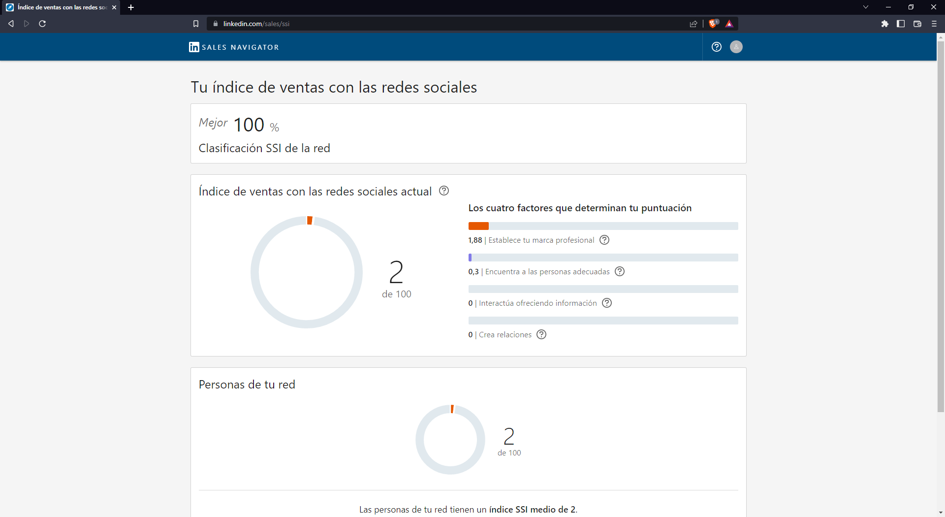 Mi LinkedIn creado para el curso "Como hacer que tu perfil trabaje por ti"