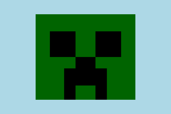 
La cara de Creeper