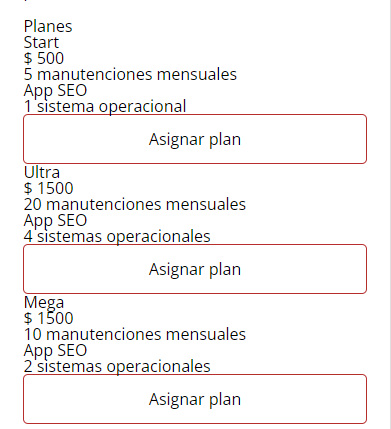 No se encuentra el css de planes