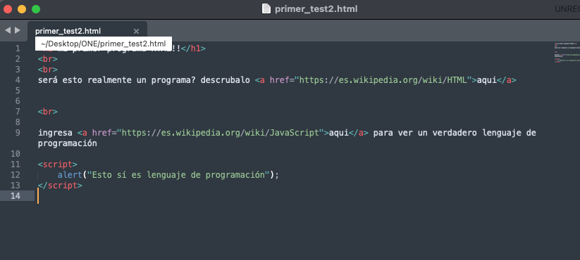 Primer test