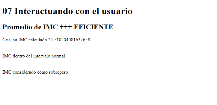 Si le quito la llave entonces me da error al ponerme ambos resultados