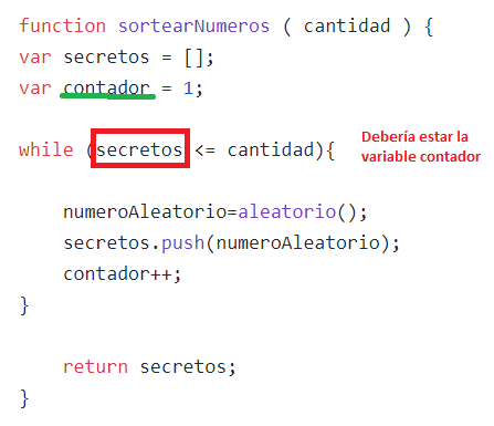 Error en el número de iteraciones en un ciclo while