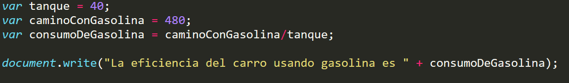 Declarando todas las variables con var