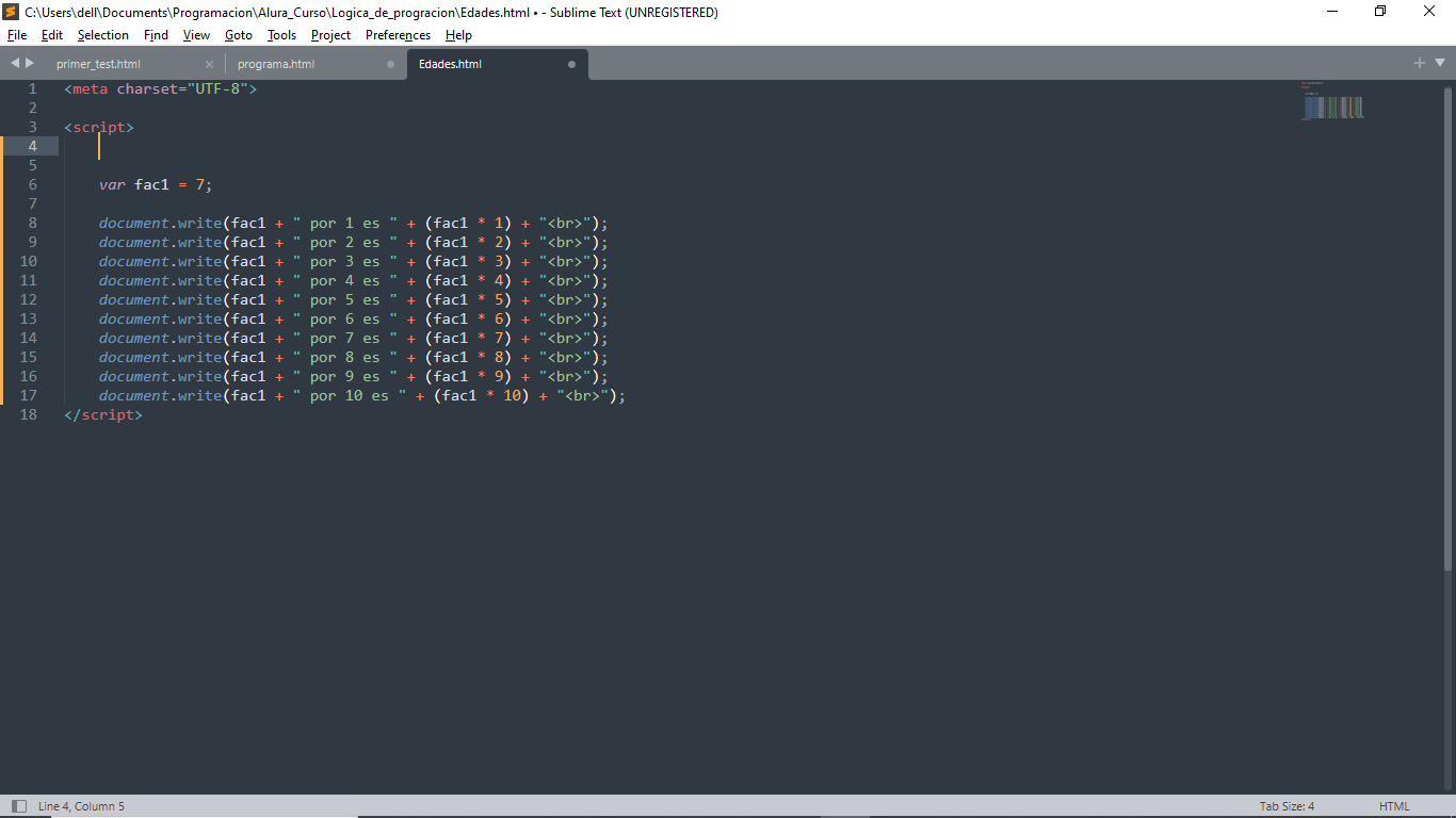 tablas de multiplicar