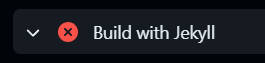 Imagen fondo negro y letras blancas : " build with Jeckyll