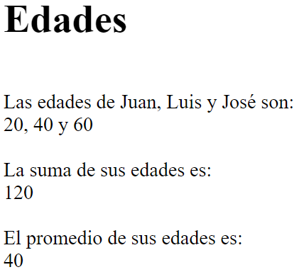 Captura de pantalla del ejercicio