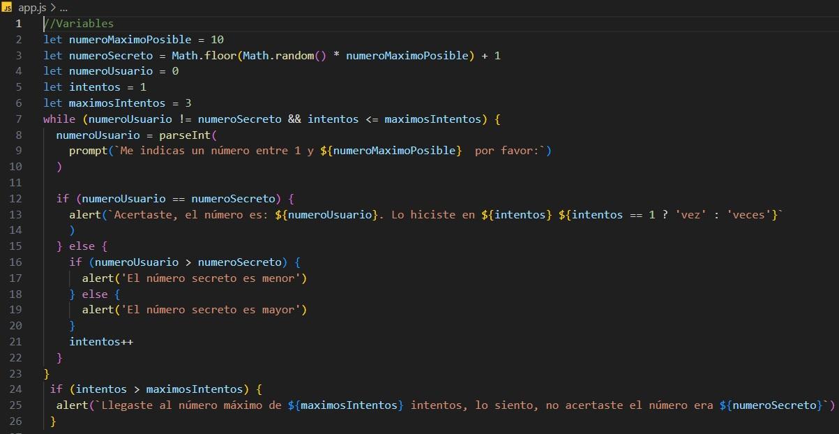Juego con sugerencia planteada