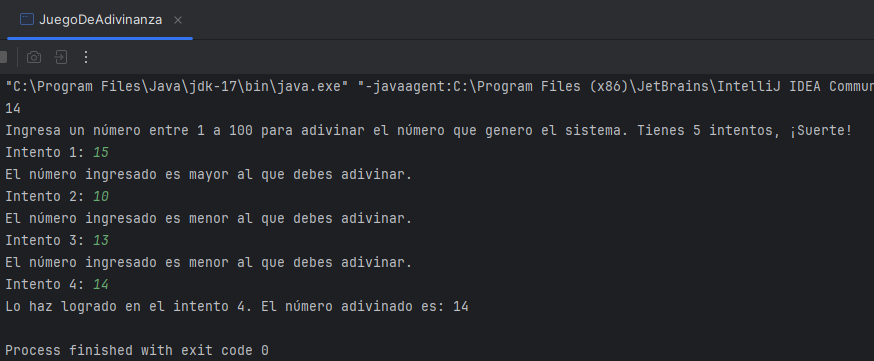 Ejecutando el código