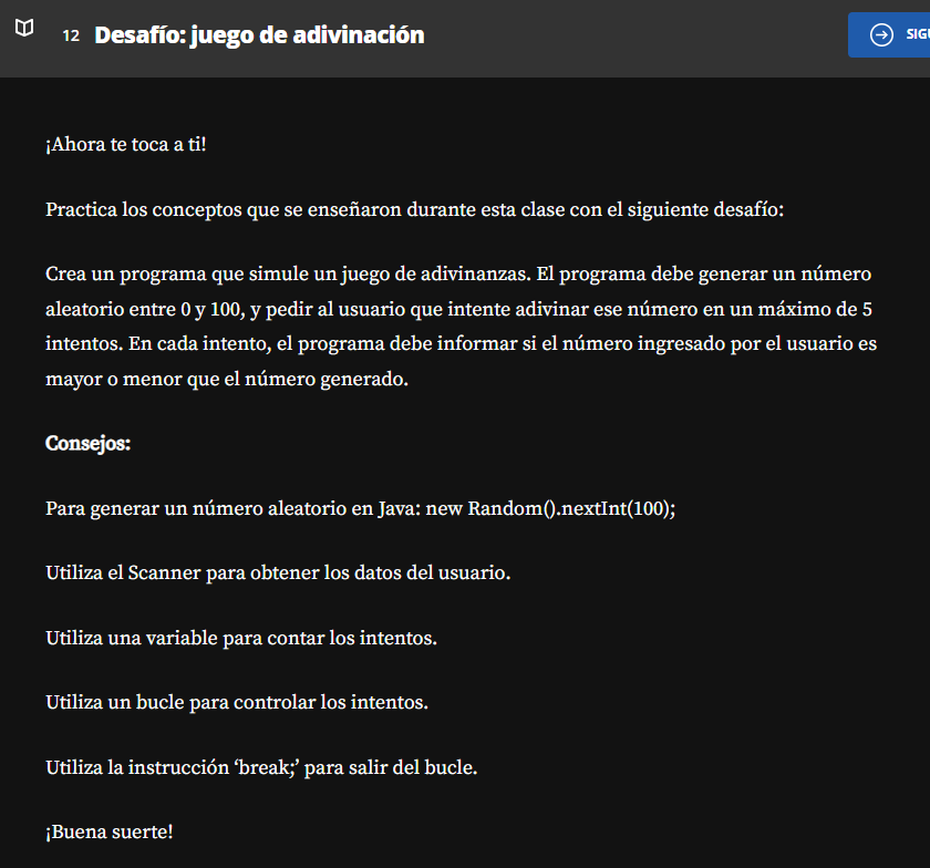 Desafío: Juego de adivinación