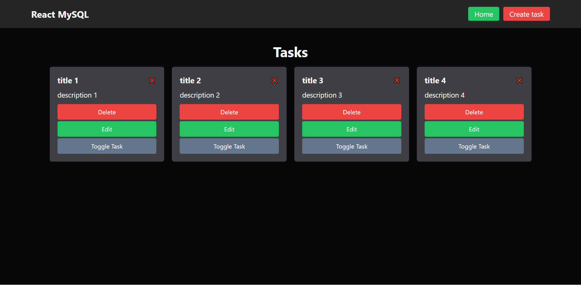 MERN Stack con MySQL - React MySQL CRUD (Context API, TailwindCSS)