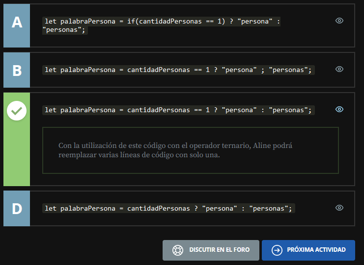 En estos casos toca ver bien la estructura de la condiciones, porque por cualquier cosita cambia mucho.