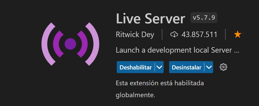 Icono de Live Server