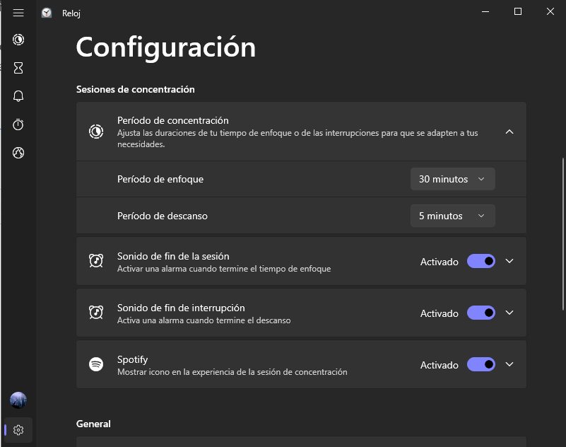 Configuración