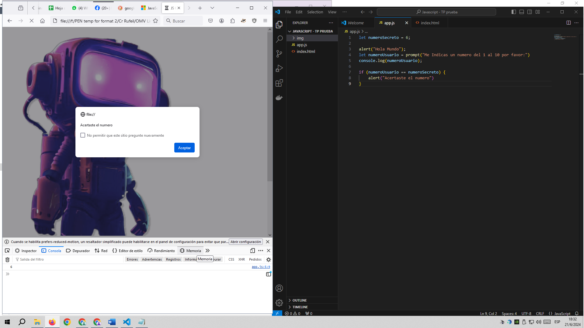 Les muestro mi codigo con su resultado: todo OK