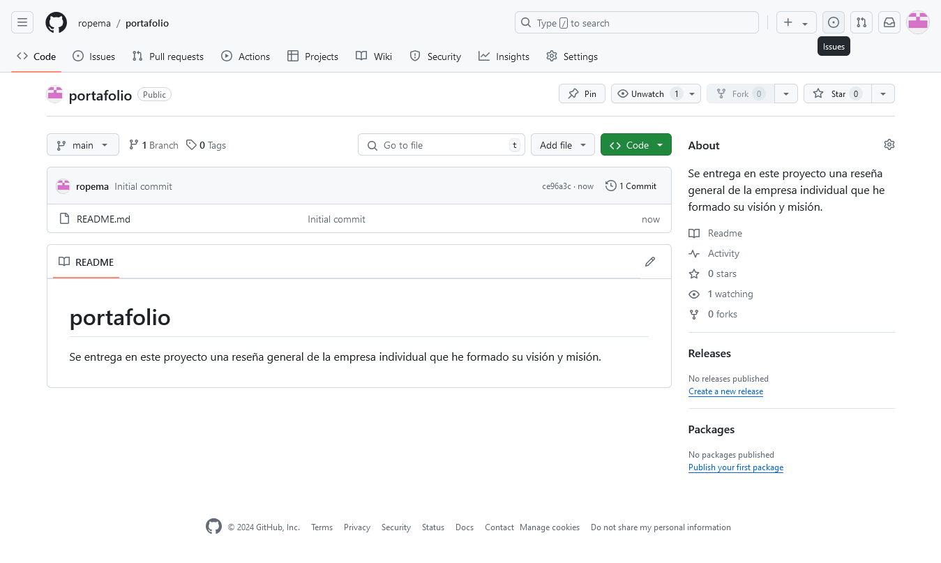 Repositorio creado en github