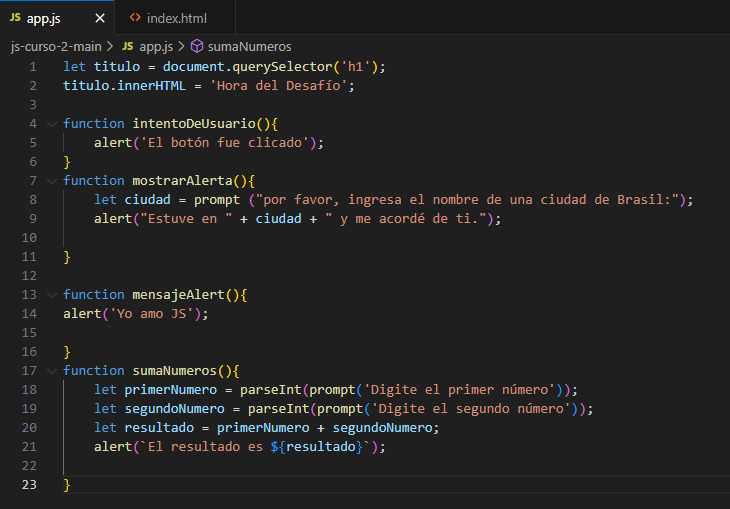 Resultado con Javascript