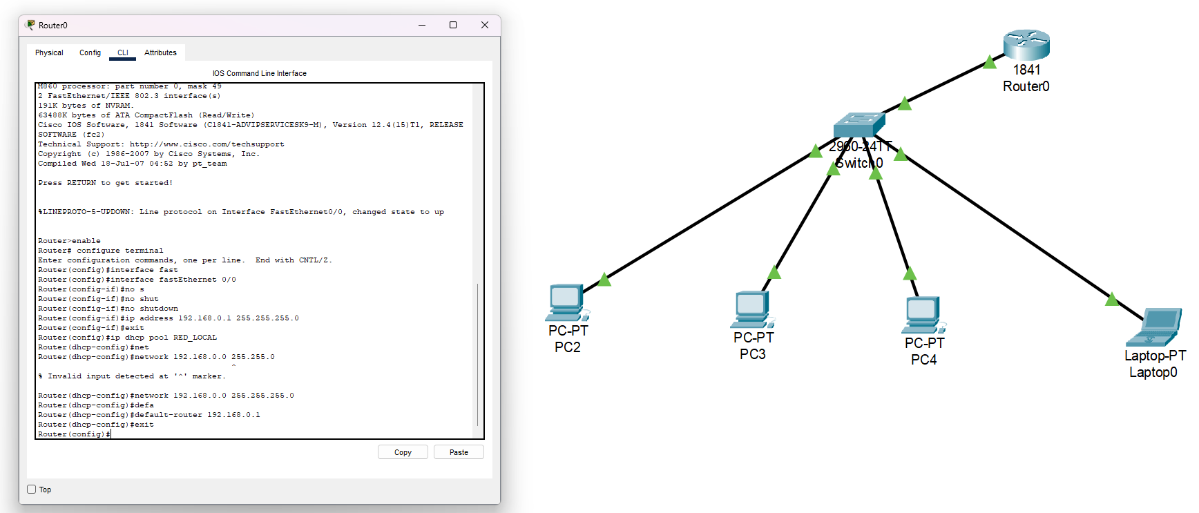 Configurar el servidor DHCP en el router