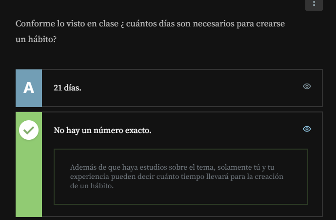 Cuantos dias son necesarios para crearse un habito?