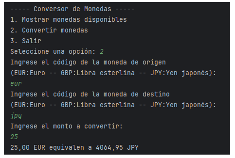 Conversor de Monedas