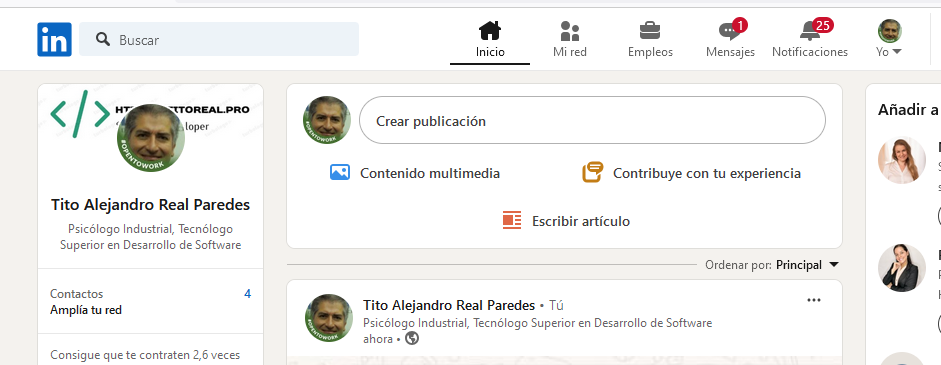 Mi perfil linkedin