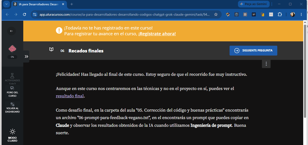 Animación que muestra el cursor haciendo clic en "resultado final" y abriendo el repositorio en GitHub