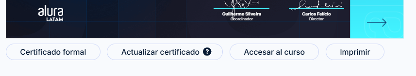 Imagen con cuatro opciones alineadas horizontalmente, la ultima es la opcion de imprimir