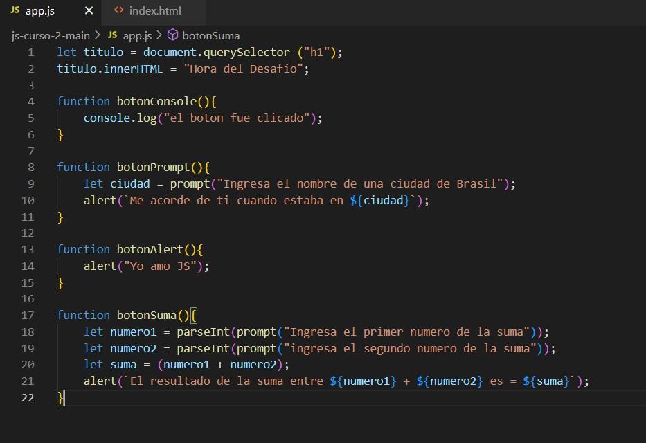 Configuracion de mis variables y funciones en JS