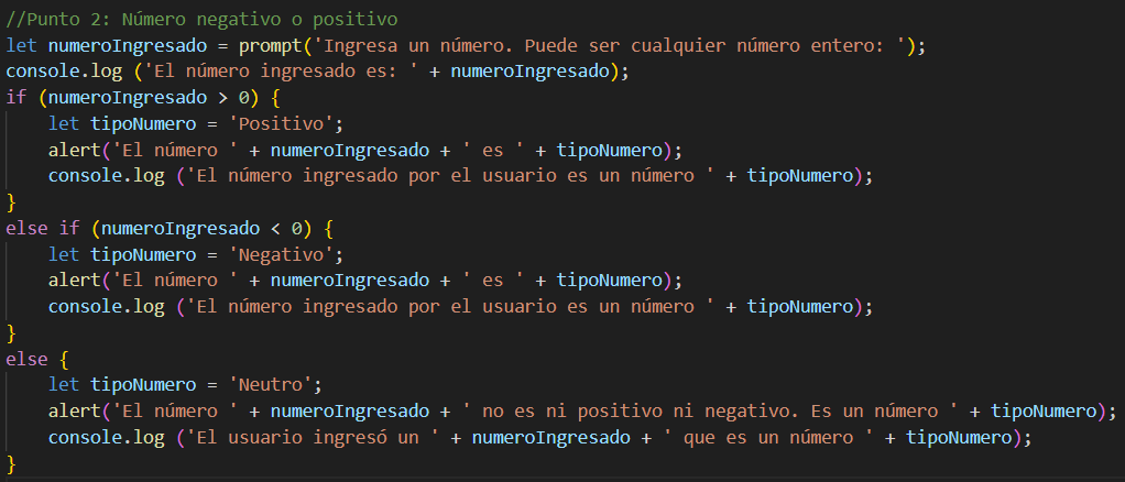 Práctica de condicionales anidados con ingreso de datos 2