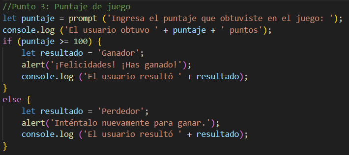 Práctica de condición simple con ingreso de datos