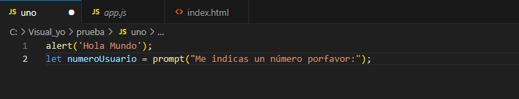 cree el archivo uno, pero nose si esta bien porque no tiene la extención .js