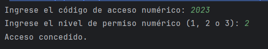 Codigo fondo de Color negro, el cual tiene el resultado del codigo solicitado
