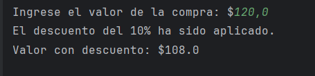 IFoto con fondo Negro  que Muestra el Resultado de l codigo