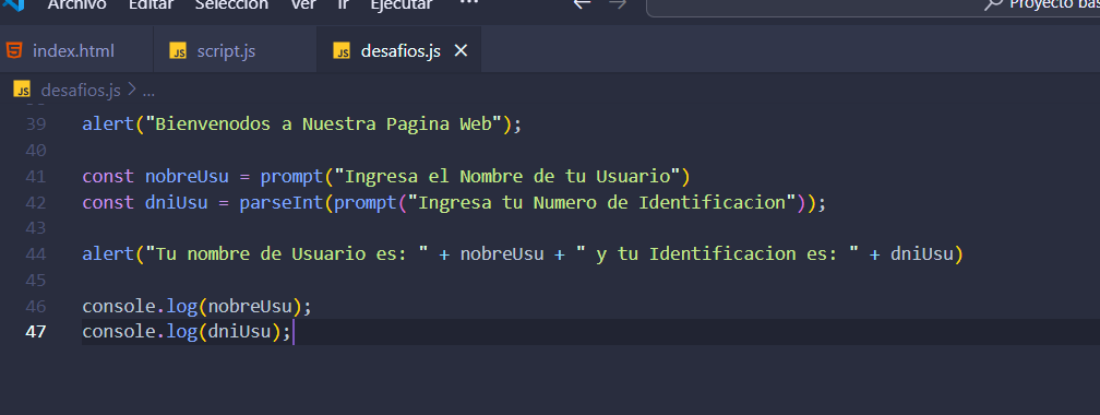 Estamos haciendo uso de uno de las funciones que nos proporciona JavaScript 