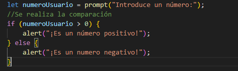 Fragmento de código javascript