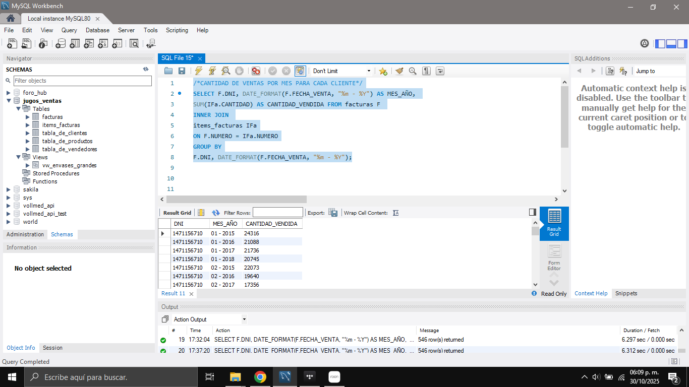 Captura de pantalla de mi resultado