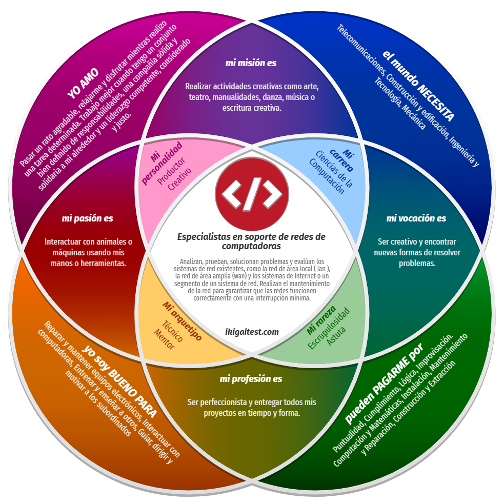 Ikigai generado en pagina externa segun mis respuestas