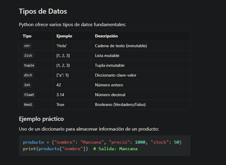 Reumen de python