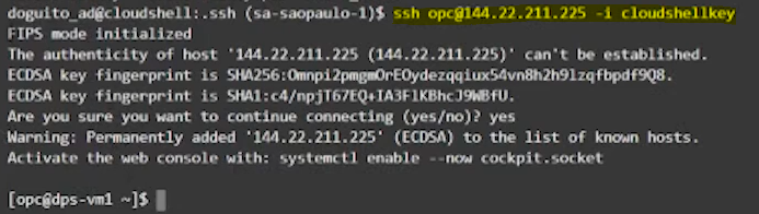 captura de terminal ssh exitosa