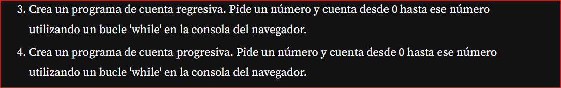 Error  en pregunta