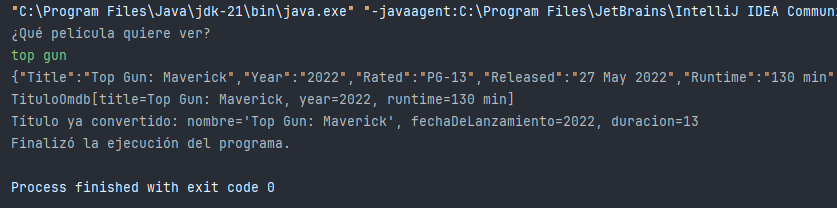 Captura de pantalla de la terminal