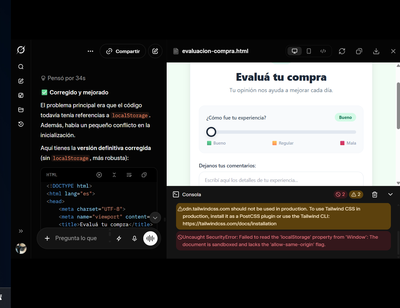 Imagen Grok consola