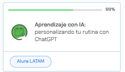En esta imagen que es en la parte de inicio solo se refleja hasta el 69%