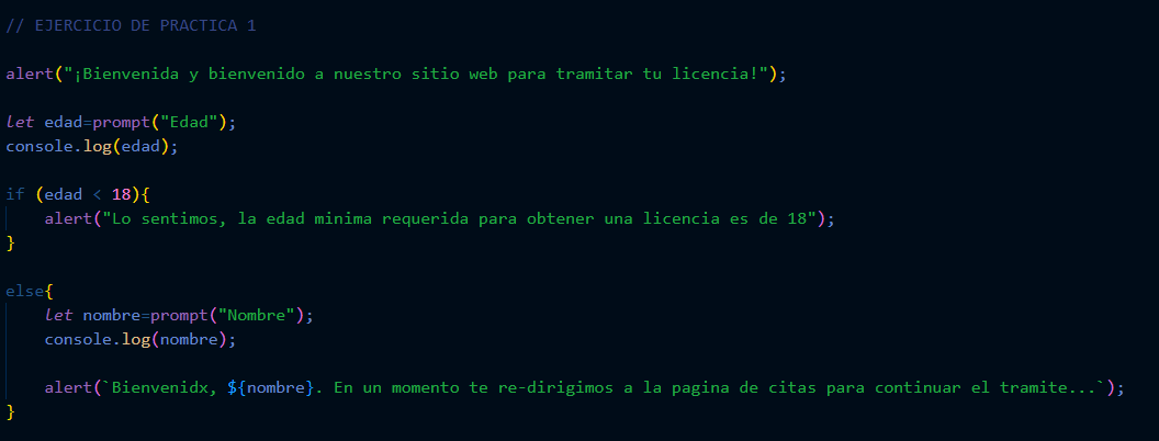 Imagen del codigo que hice: 