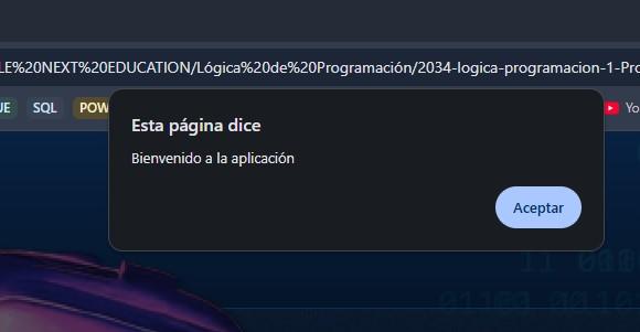 Resultado en pantalla correctamente