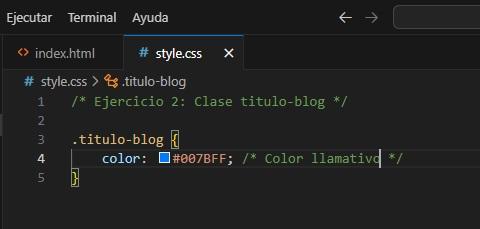 EJERCICIO 2: Destacando títulos con CSS