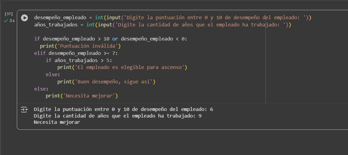 Ejecucion empleado cumple con años pero no con desempeño