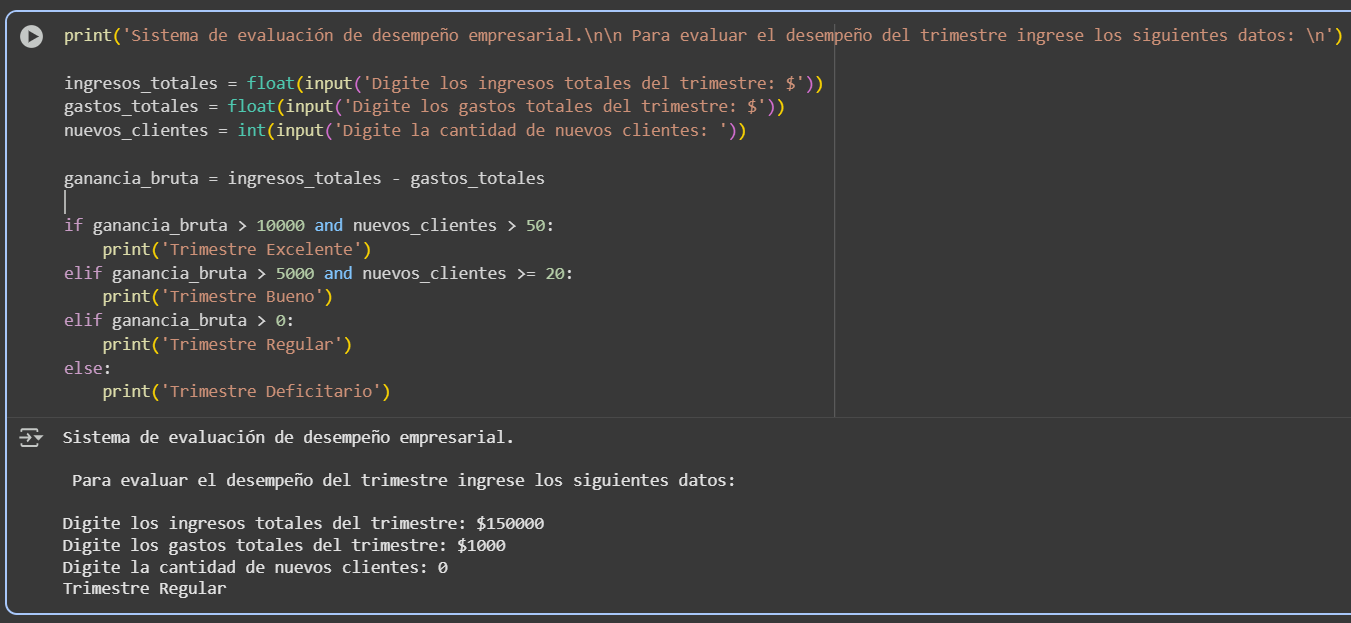 Ejecucion Trimestre Regular