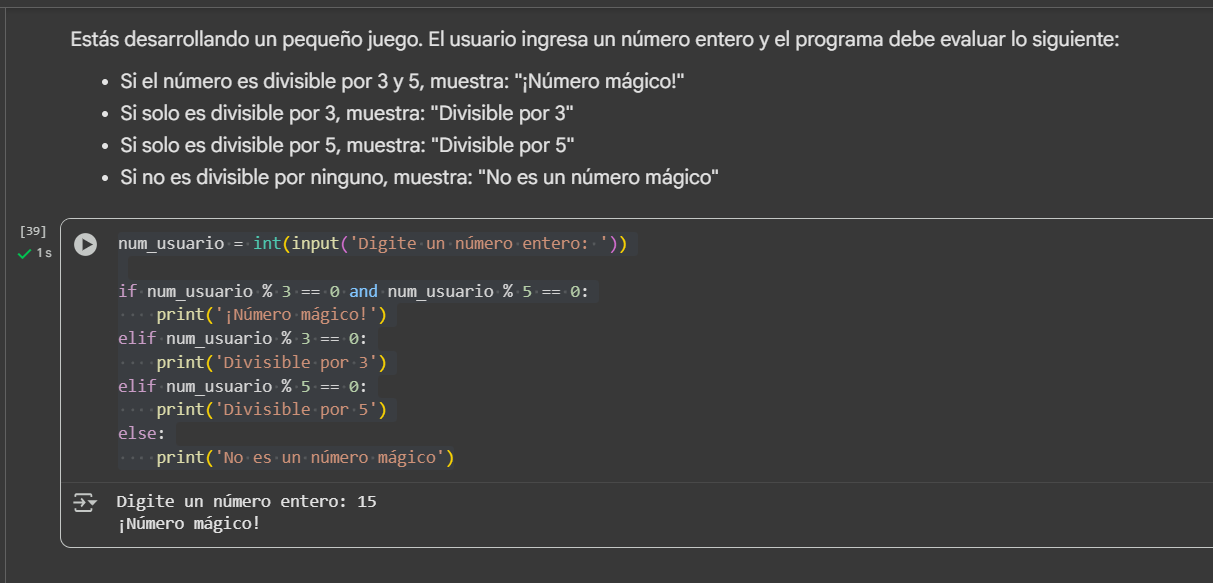 Ejecucion con numero magico