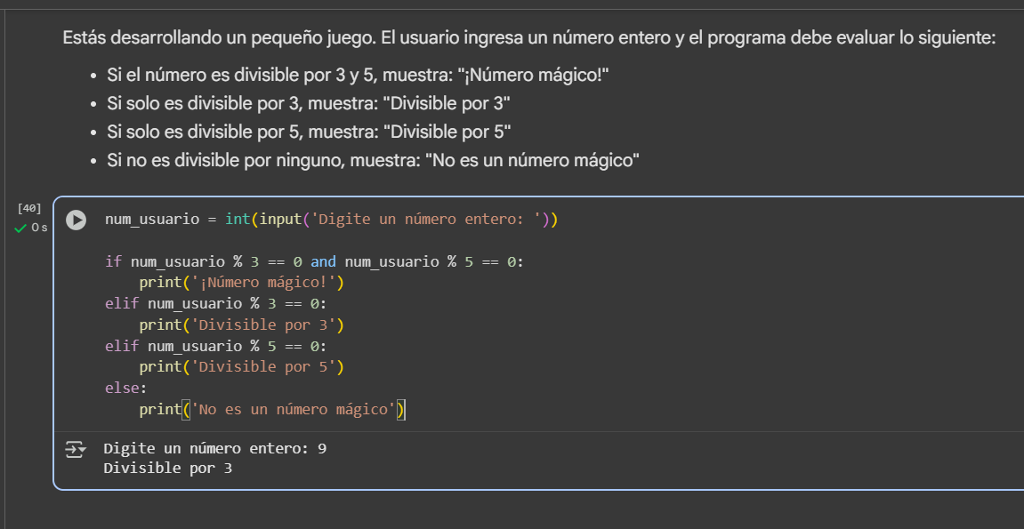 Ejecucion con número divisible entre 3